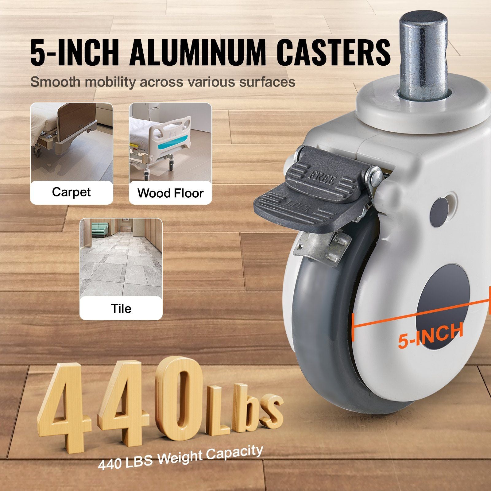 Premium 3 Function Full Electric Hospital Bed - ICU Medical Bed