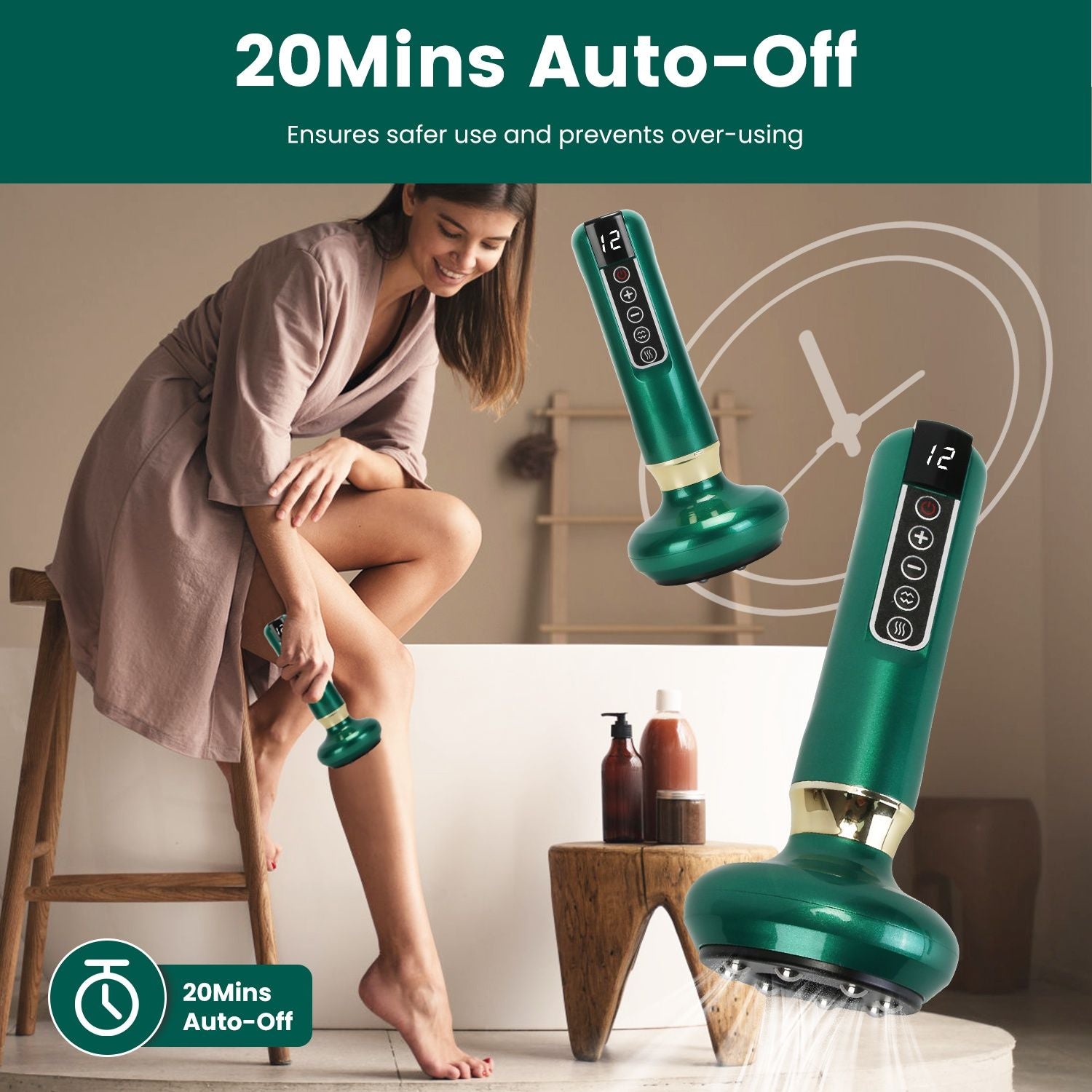 Handheld Vacuum Suction Cupping Kit - Beauty Tool