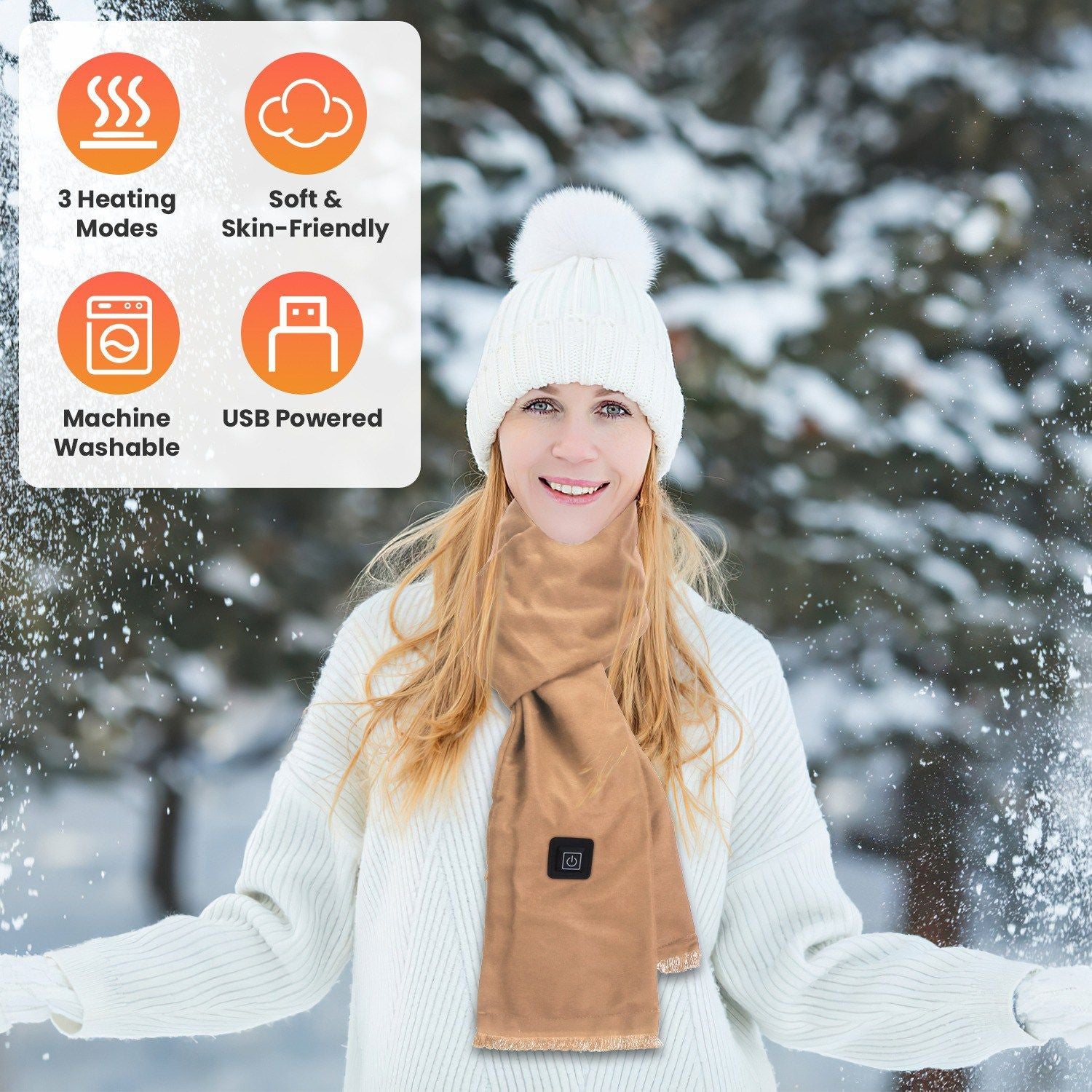 Electric Heated Winter Scarf