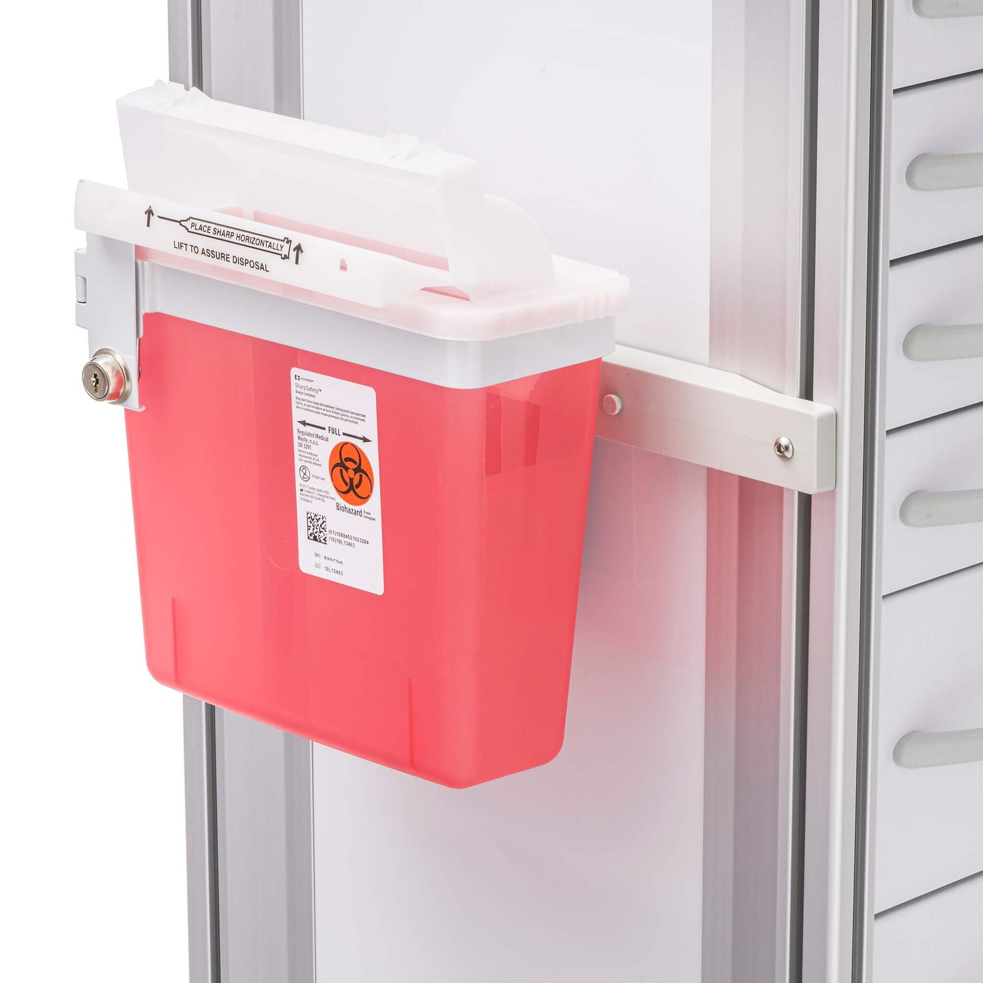 Pack of 5 Plastic Needle Disposal Containers - Biohazard Containers for Home Use