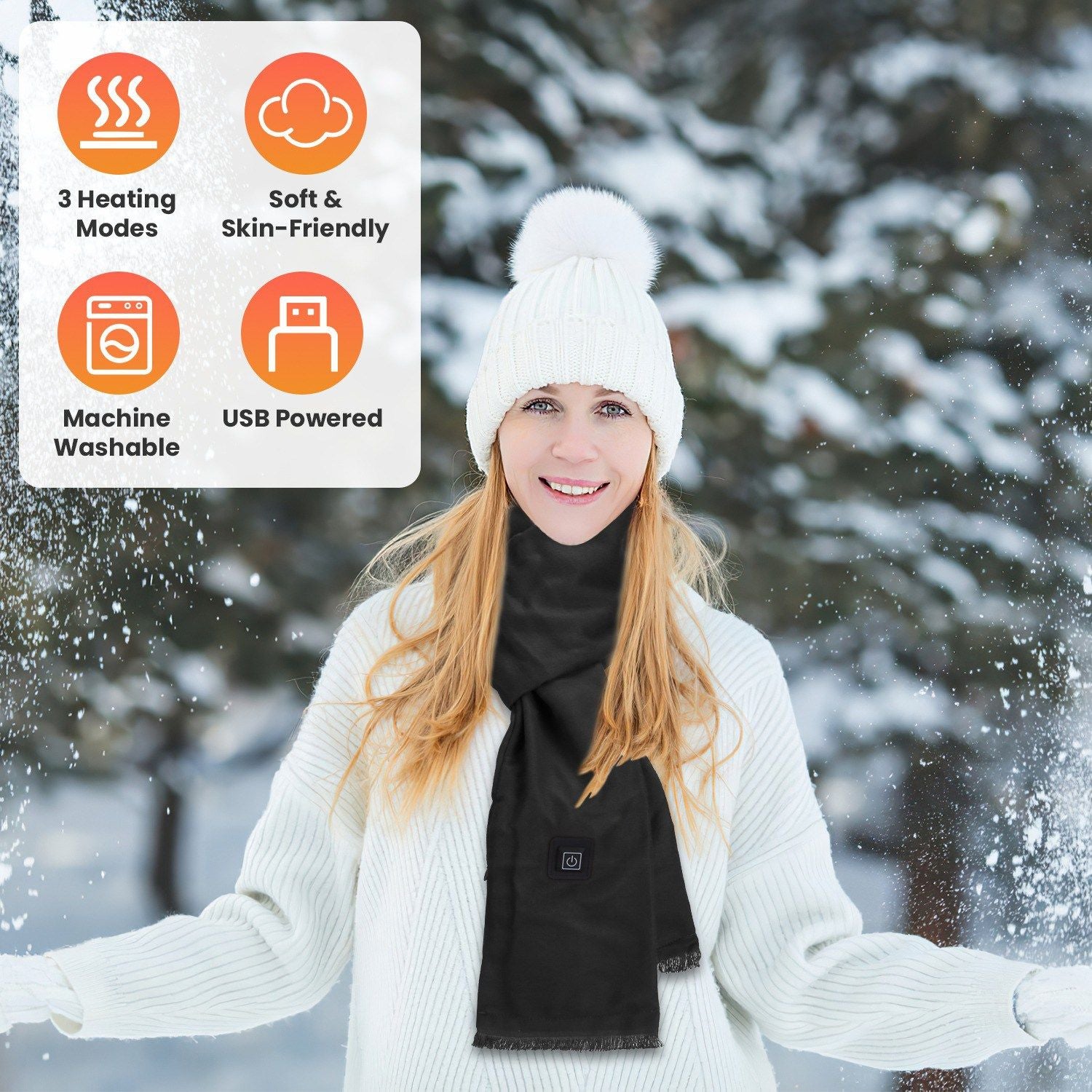 Electric Heated Winter Scarf