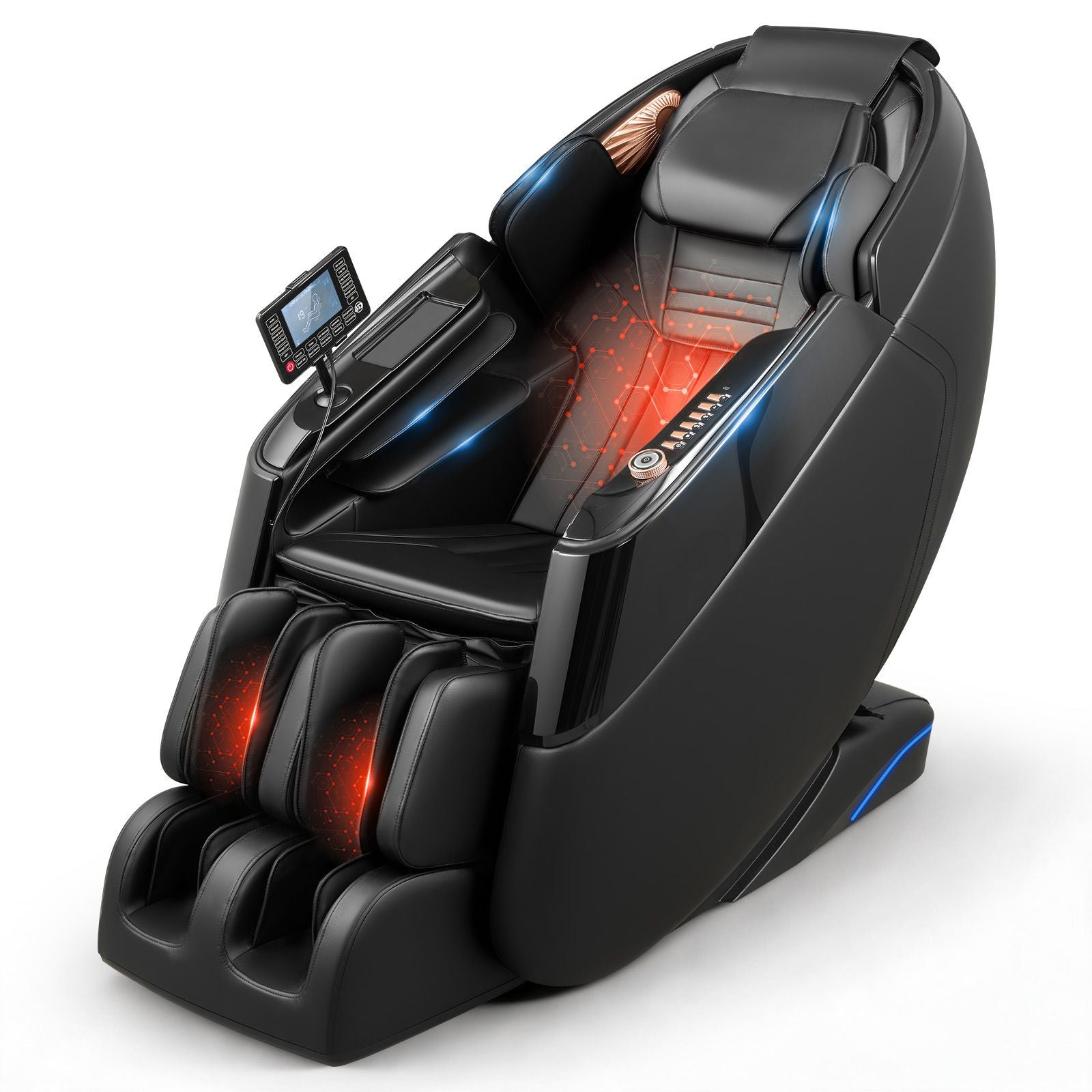 4D Zero-Gravity Full Body Massage Chair with Extendable Footrest