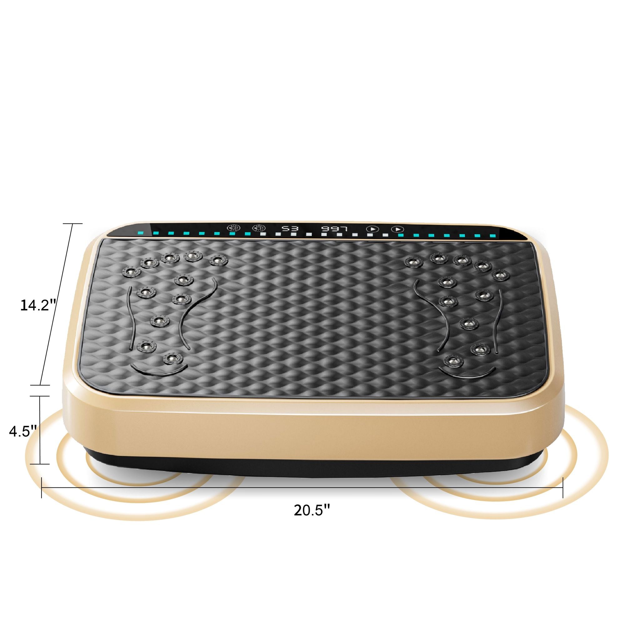 Vibration Fitness Platform, Whole Body Exercise Machine for Lymphatic Drainage, Fat Burner and Weight Loss.