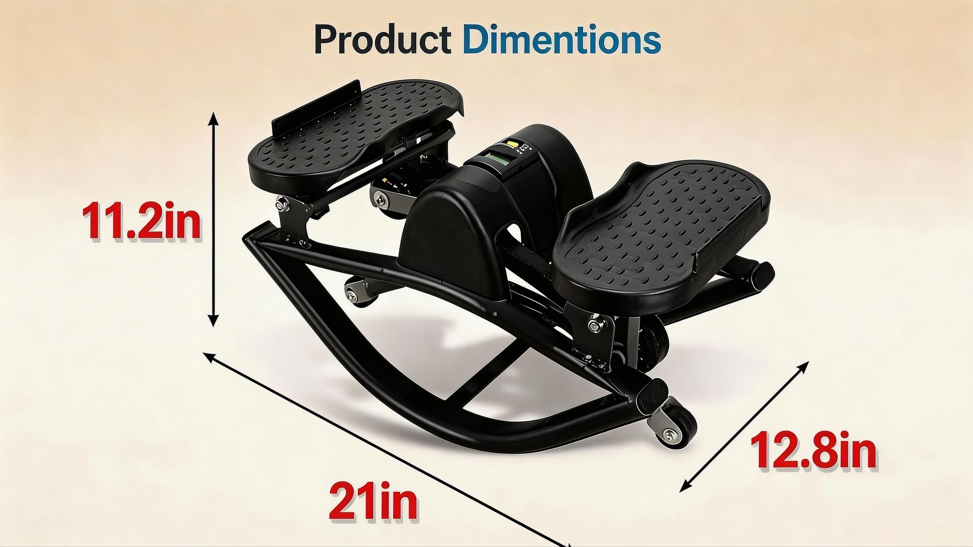 Low-Impact Elliptical Mini Stair Stepper Machine