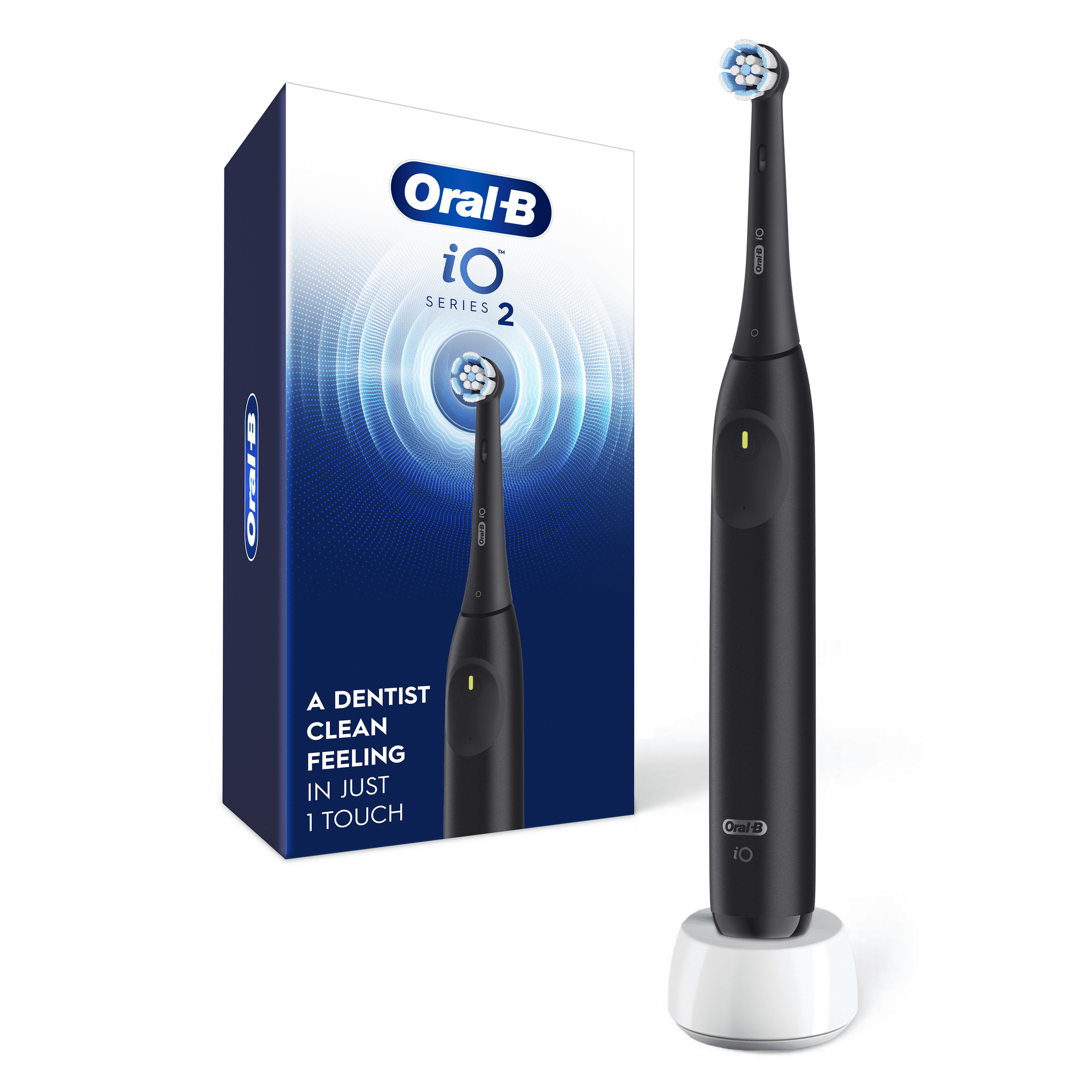 Oral-B iO Series 2 Rechargeable Electric Powered Toothbrush, Night Black