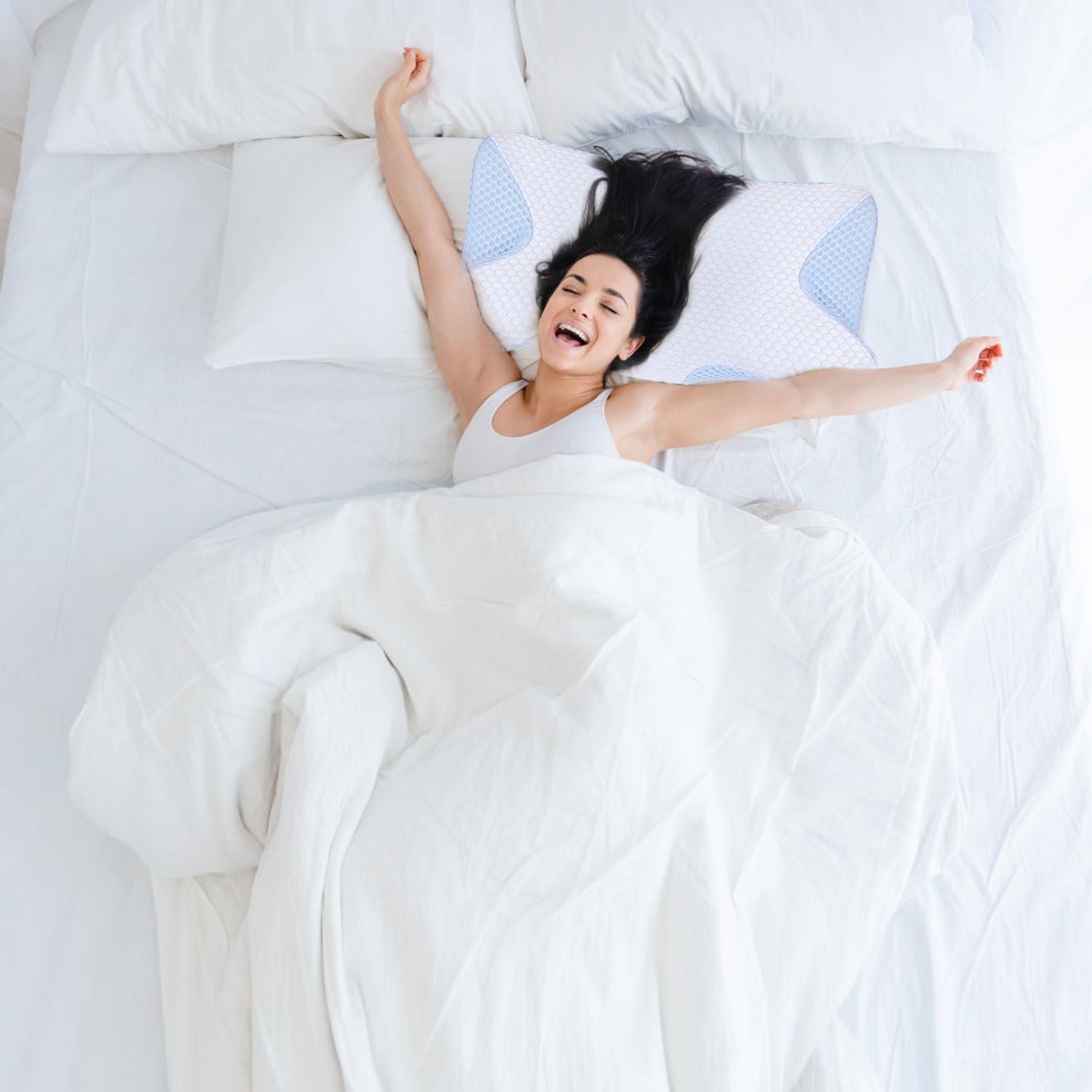 Neck Support Memory Foam Pillow