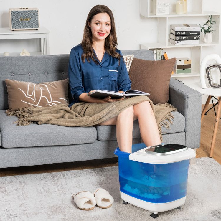 Portable All-In-One Heated Foot Spa - Massager