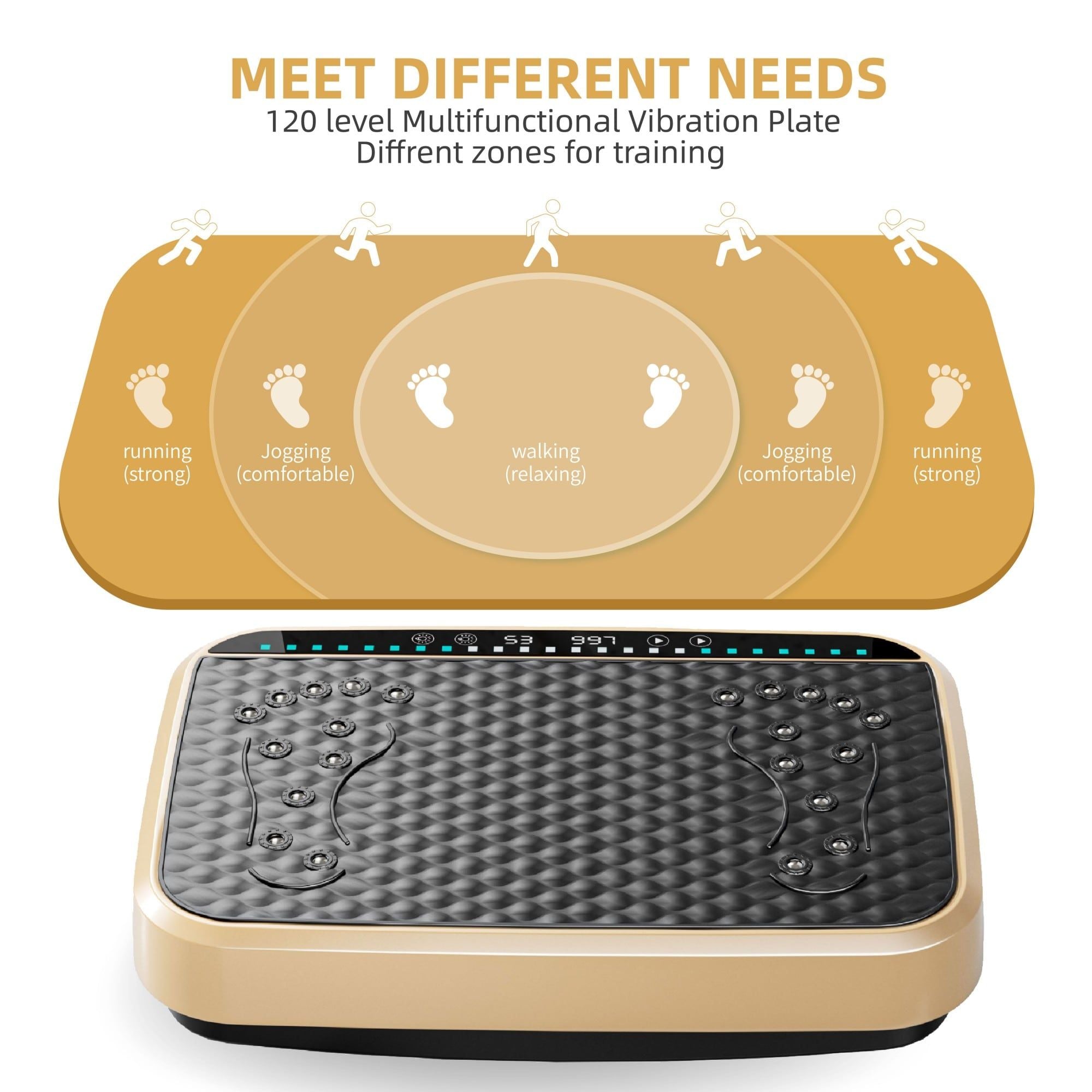 Vibration Fitness Platform, Whole Body Exercise Machine for Lymphatic Drainage, Fat Burner and Weight Loss.