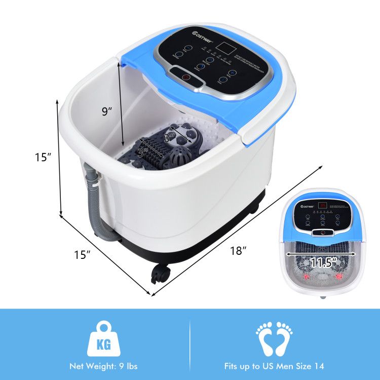Portable All-In-One Heated Foot Spa - Massager