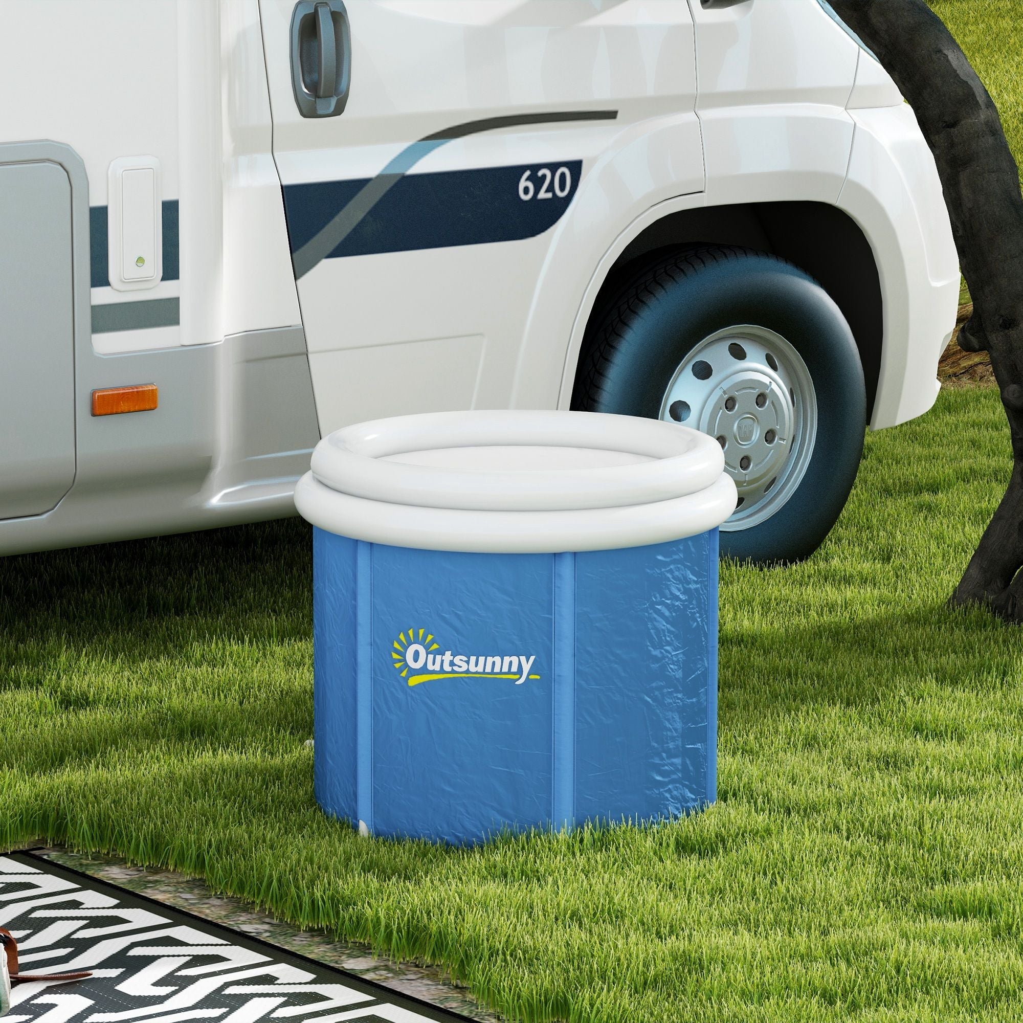 Portable Cold Plunge Tub - Ice Bath Cold Water Therapy Tub with Thermo Lid