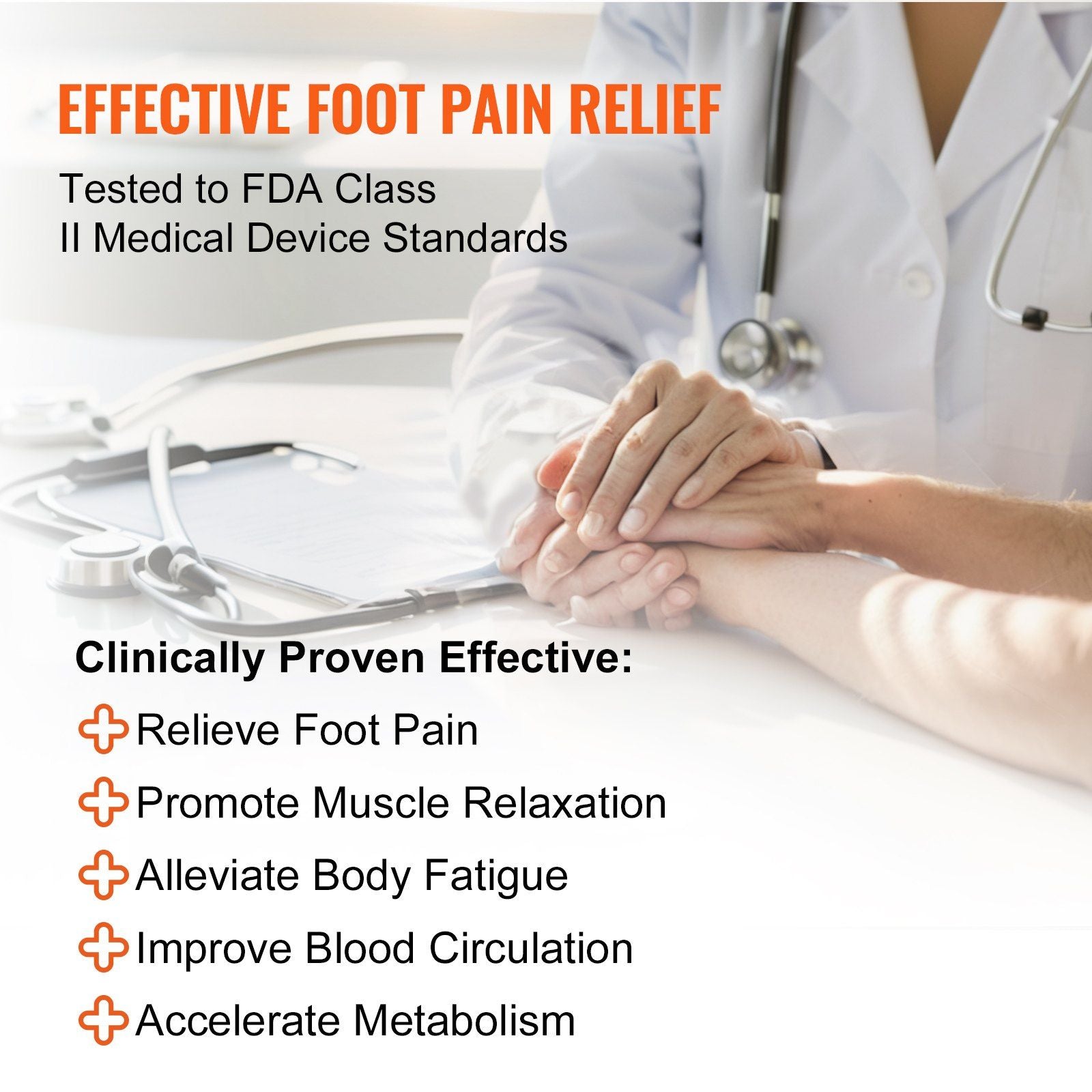 Foot Circulation Stimulator EMS & TENS - Foot Neuropathy Massager (25 Modes)