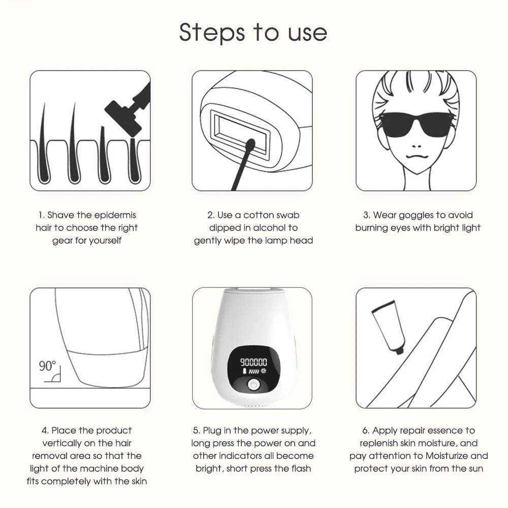 Professional Laser Epilator - IPL Body Hair Removal