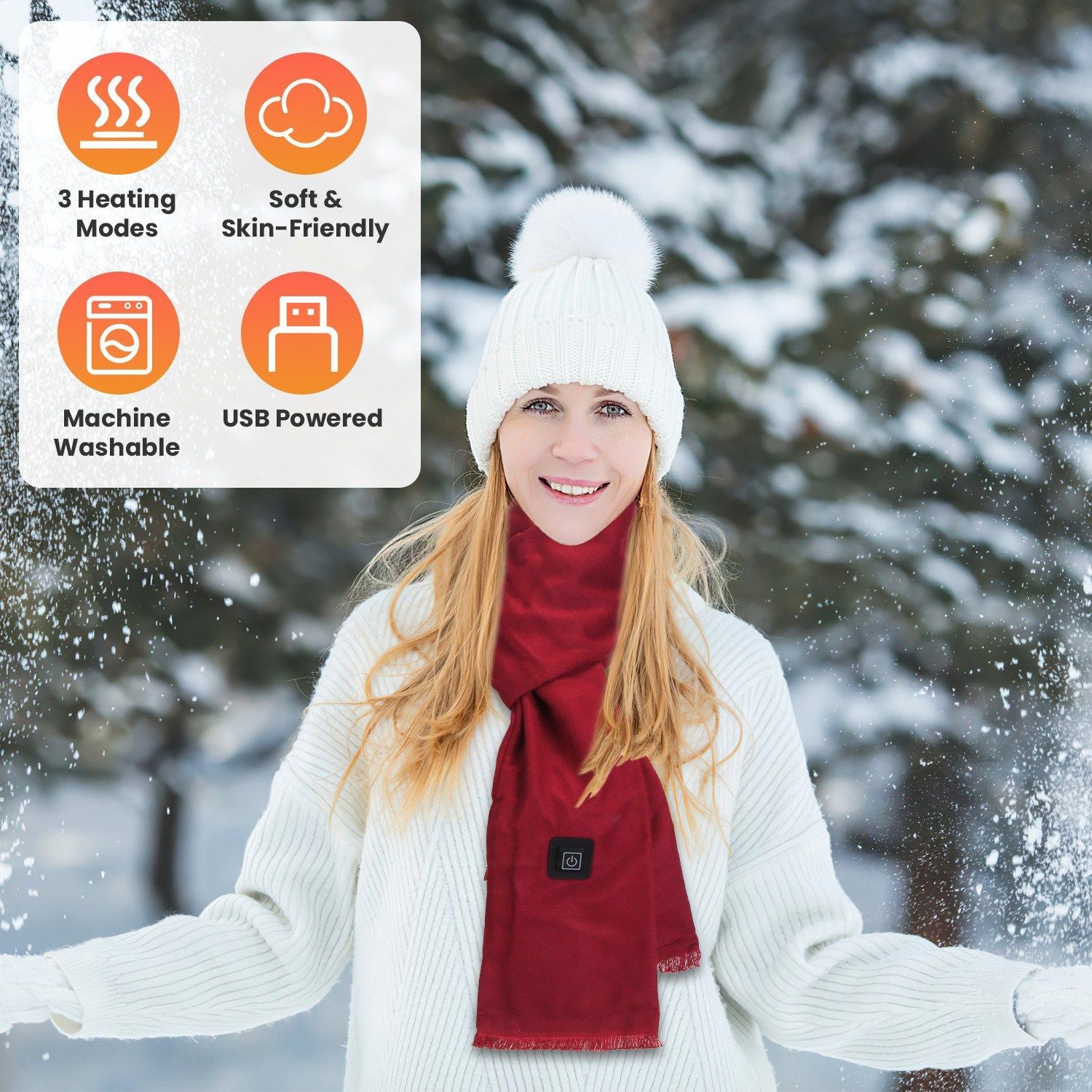 Electric Heated Winter Scarf