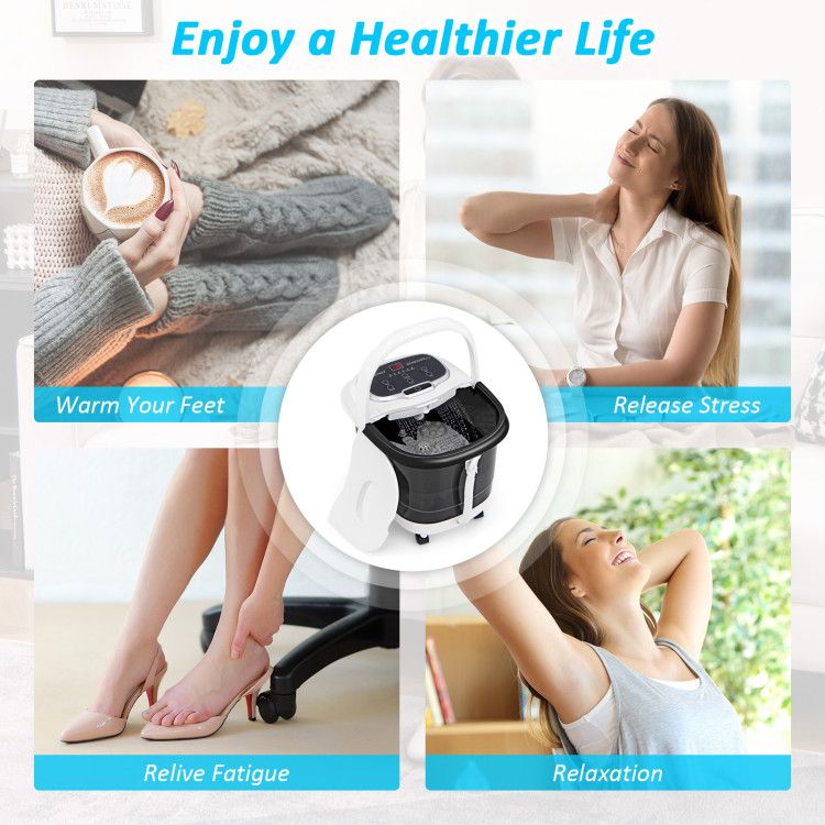Portable All-In-One Heated Foot Spa - Massager