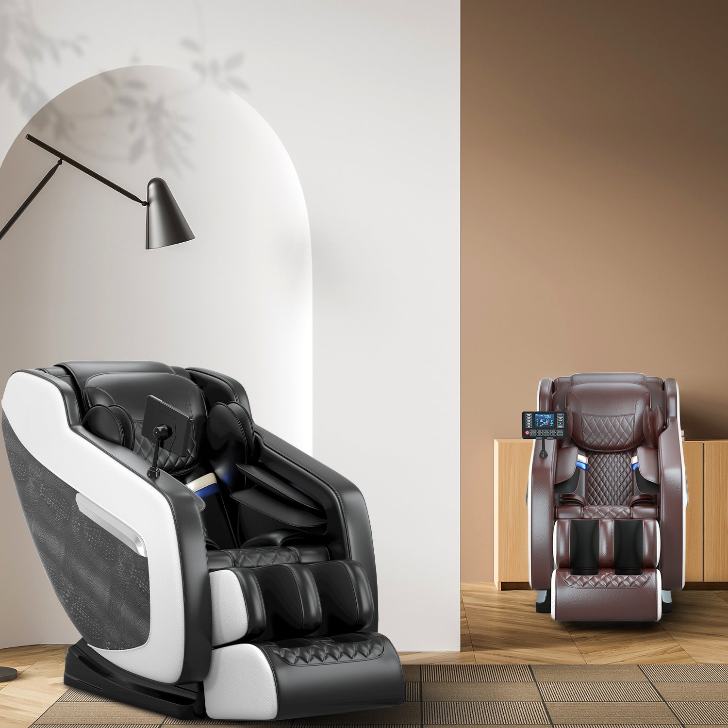 Massage chair, full body zero gravity recliner, with hip heating, foot massage and air massage system.