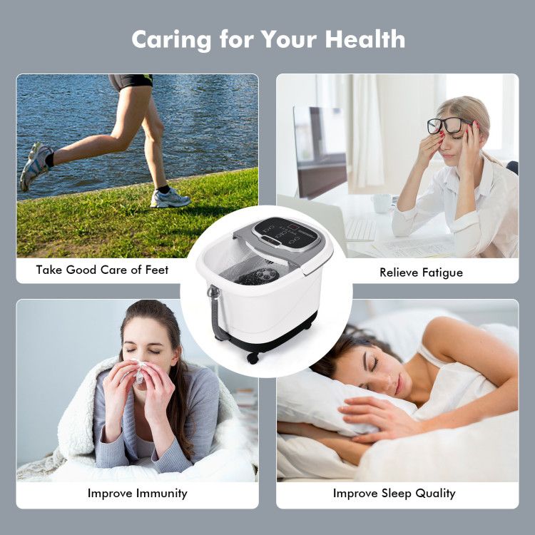 Portable All-In-One Heated Foot Spa - Massager