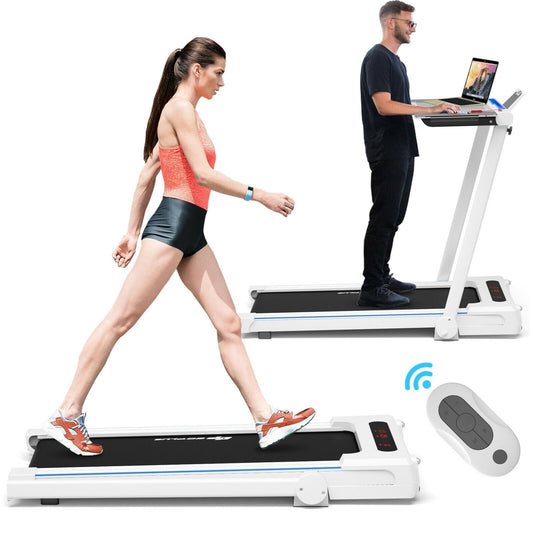 Folding Treadmill Running Machine with Table Speaker Remote
