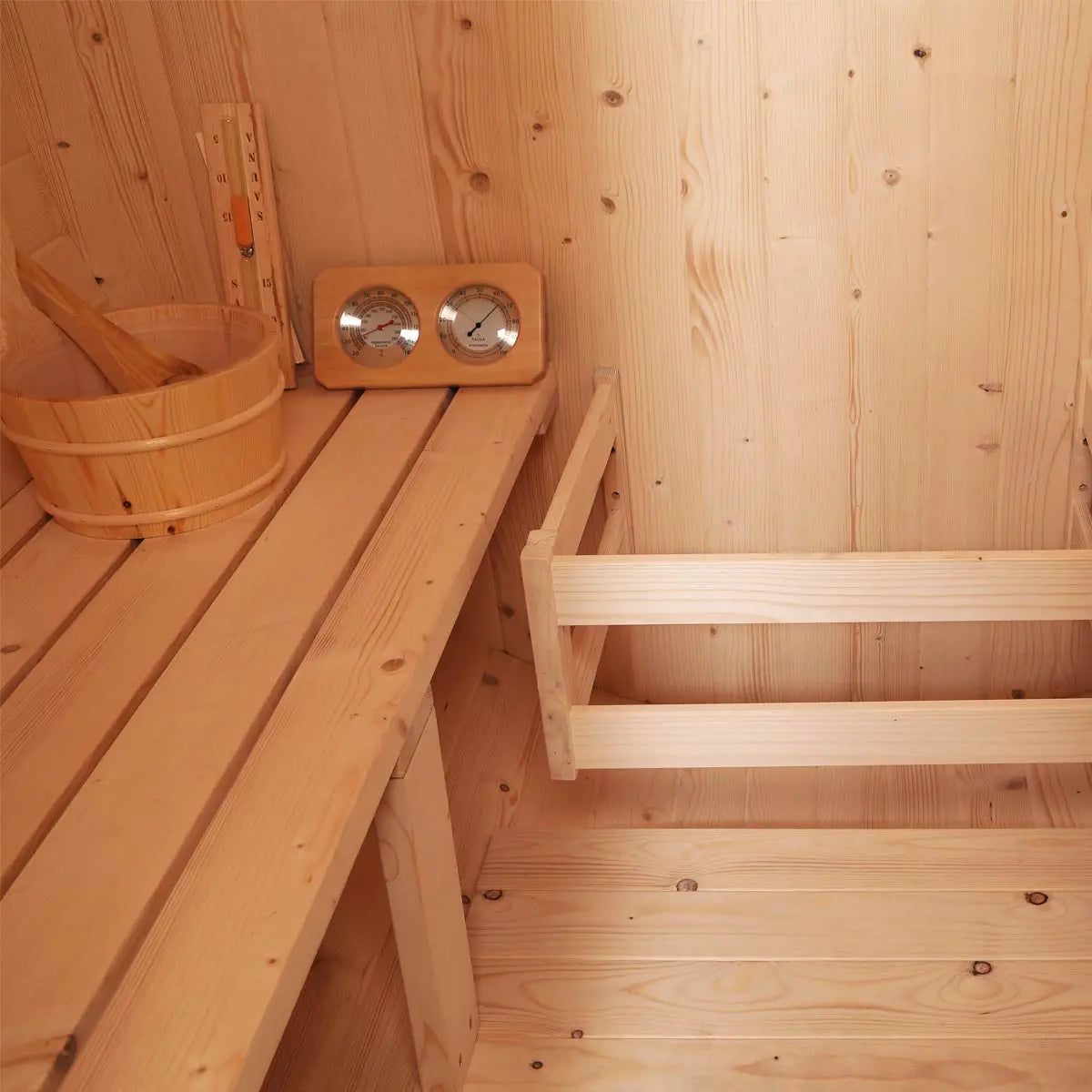 Outdoor Rustic Cedar Barrel Sauna