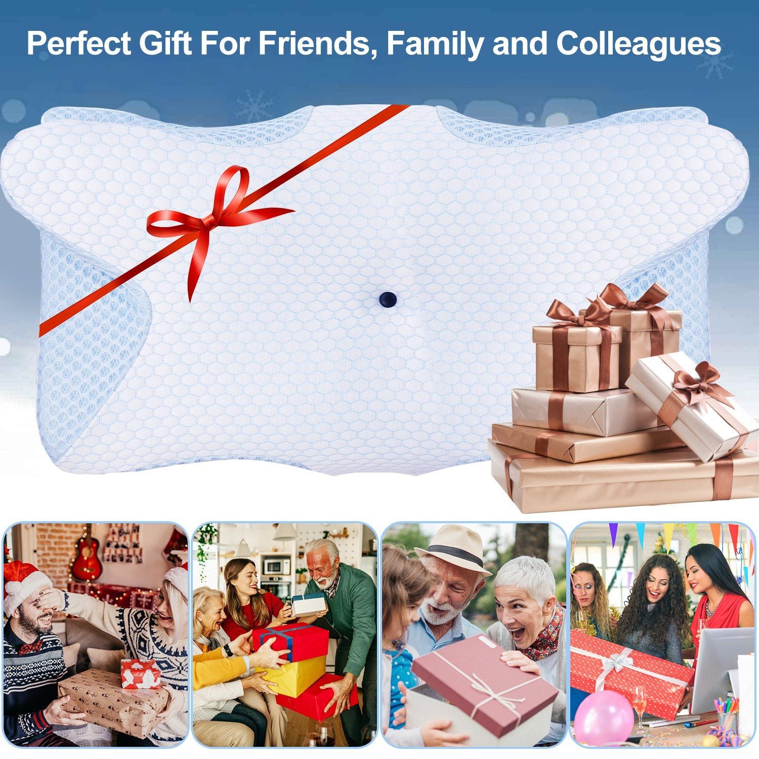 Neck Support Memory Foam Pillow