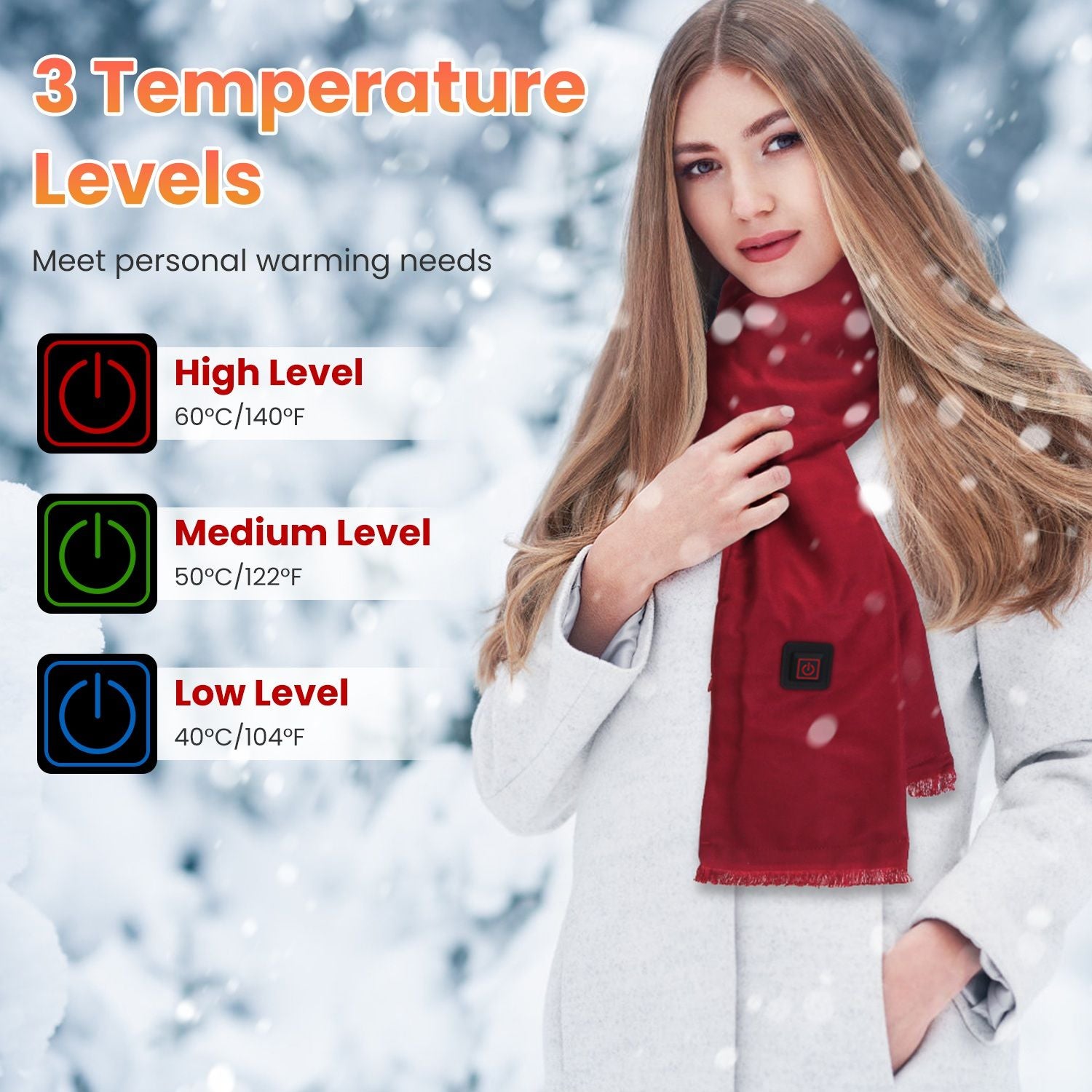 Electric Heated Winter Scarf