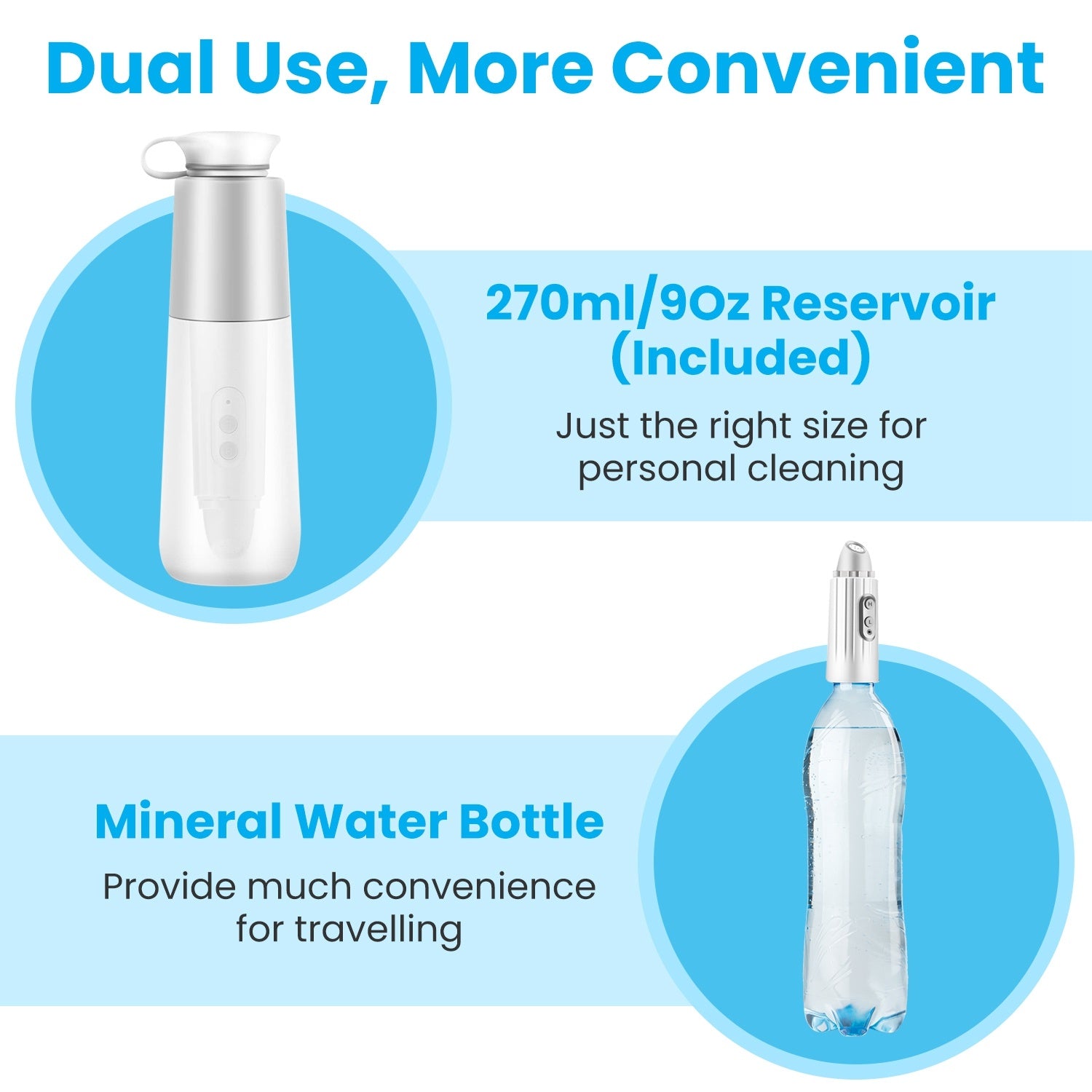 Portable Mini Bidet Sprayer. Electric Personal Toilet. Travel Bidet