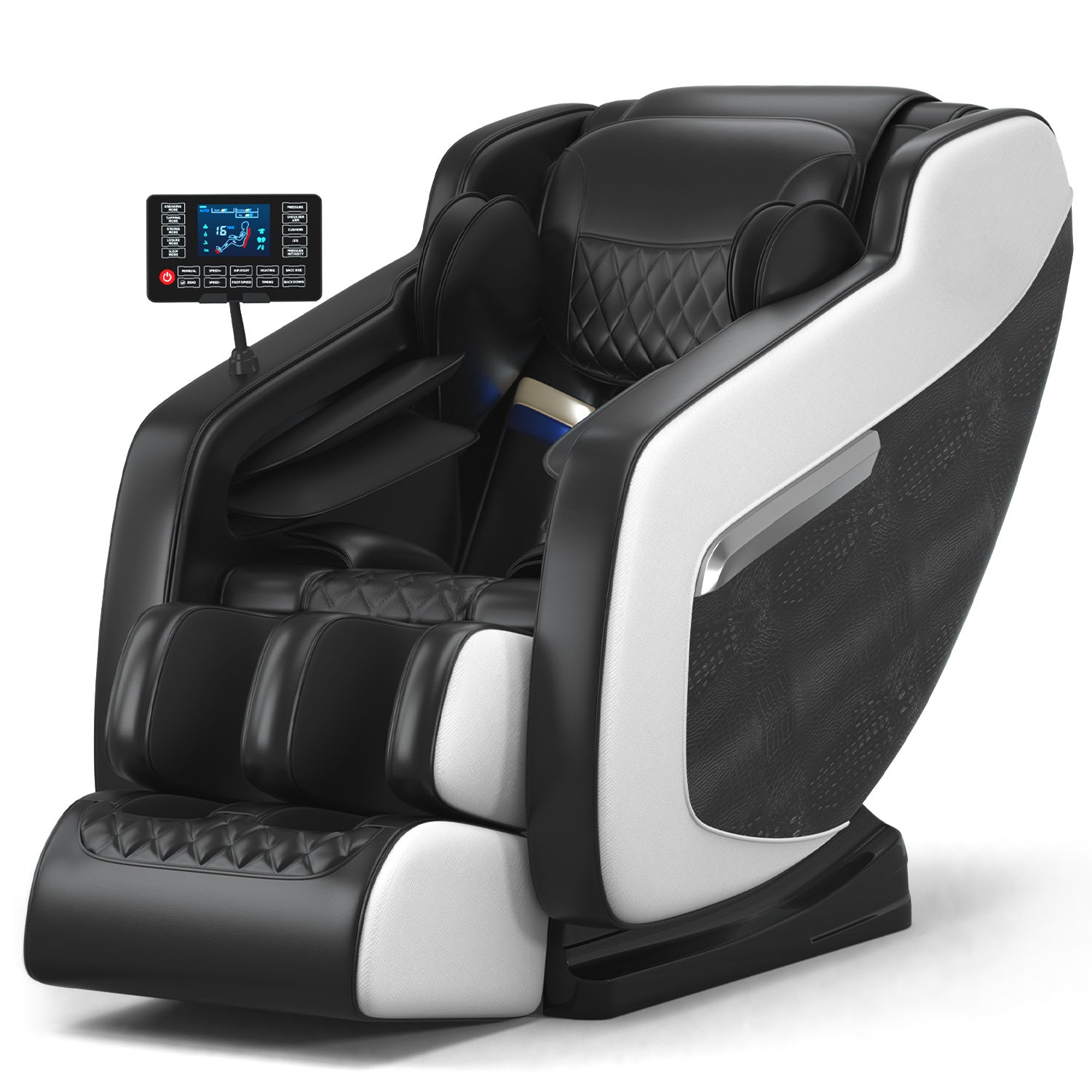 Massage chair, full body zero gravity recliner, with hip heating, foot massage and air massage system.