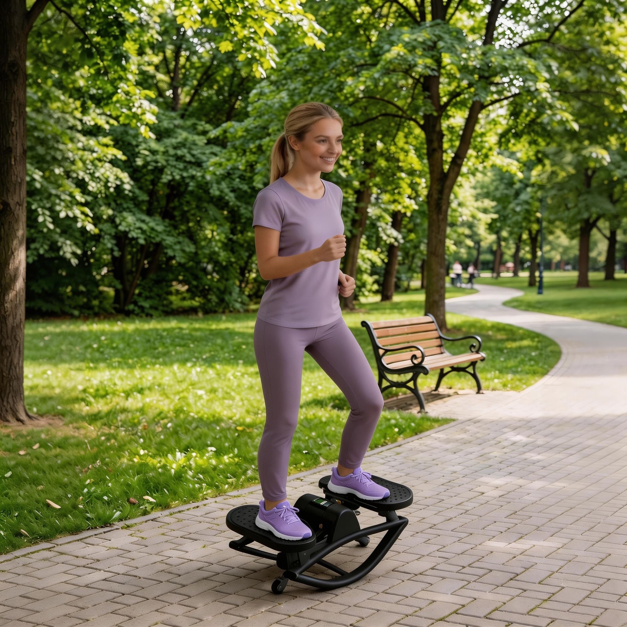 Low-Impact Elliptical Mini Stair Stepper Machine
