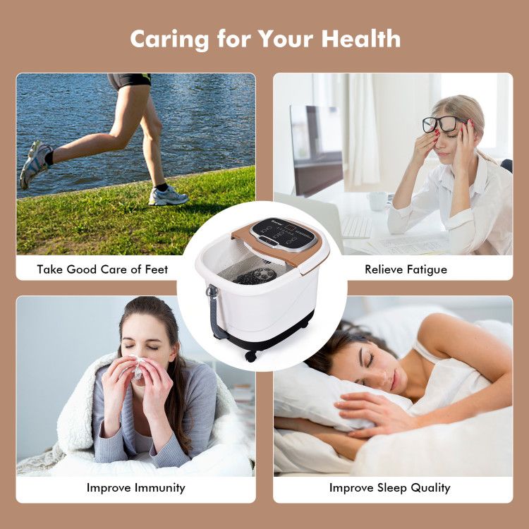Portable All-In-One Heated Foot Spa - Massager
