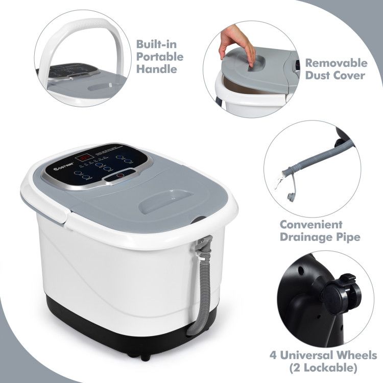 Portable All-In-One Heated Foot Spa - Massager