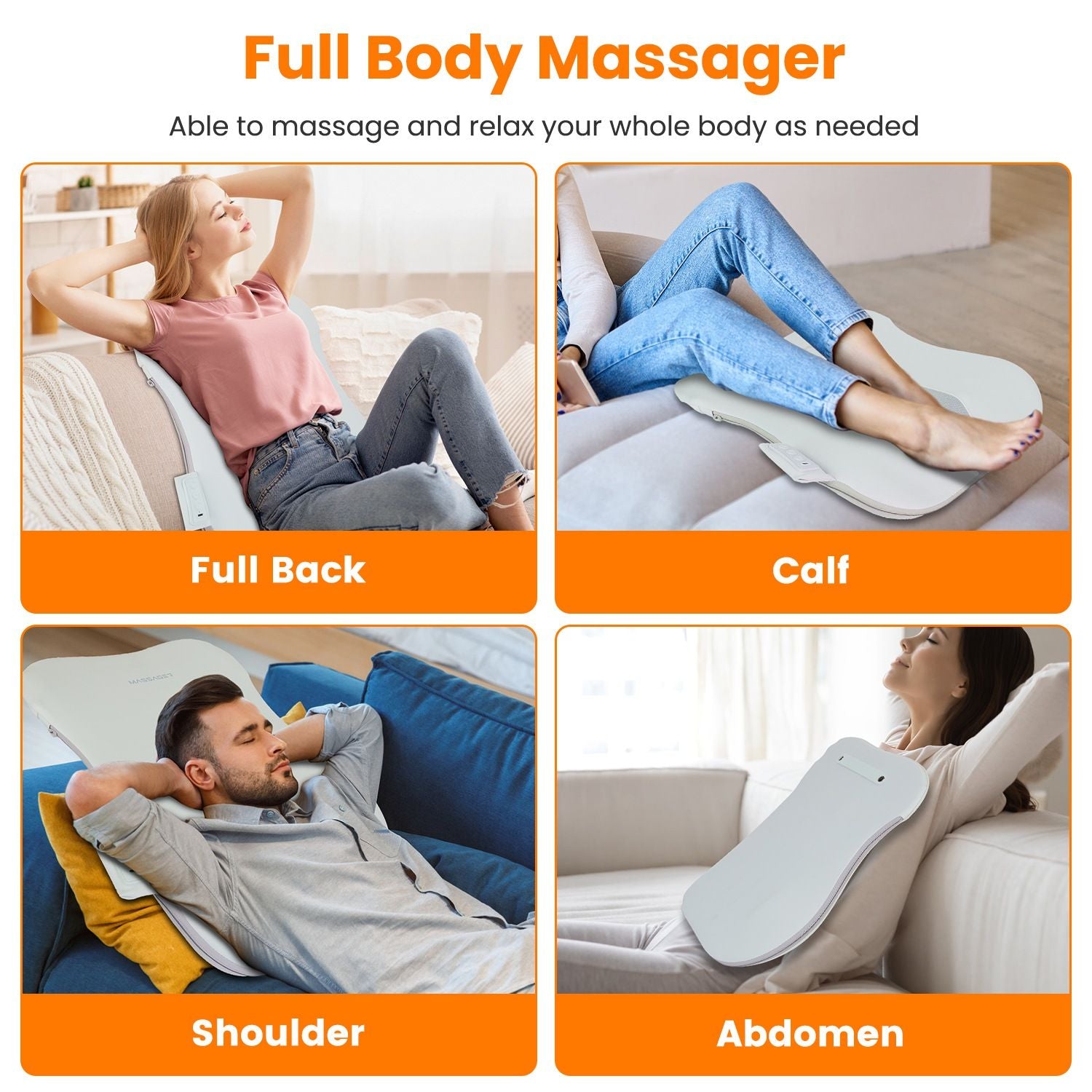 3D Deep Tissue Kneading Shiatsu Back Massager Massager Pillow * Back Shoulder Waist Lumbar