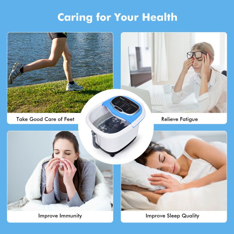 Portable All-In-One Heated Foot Spa - Massager