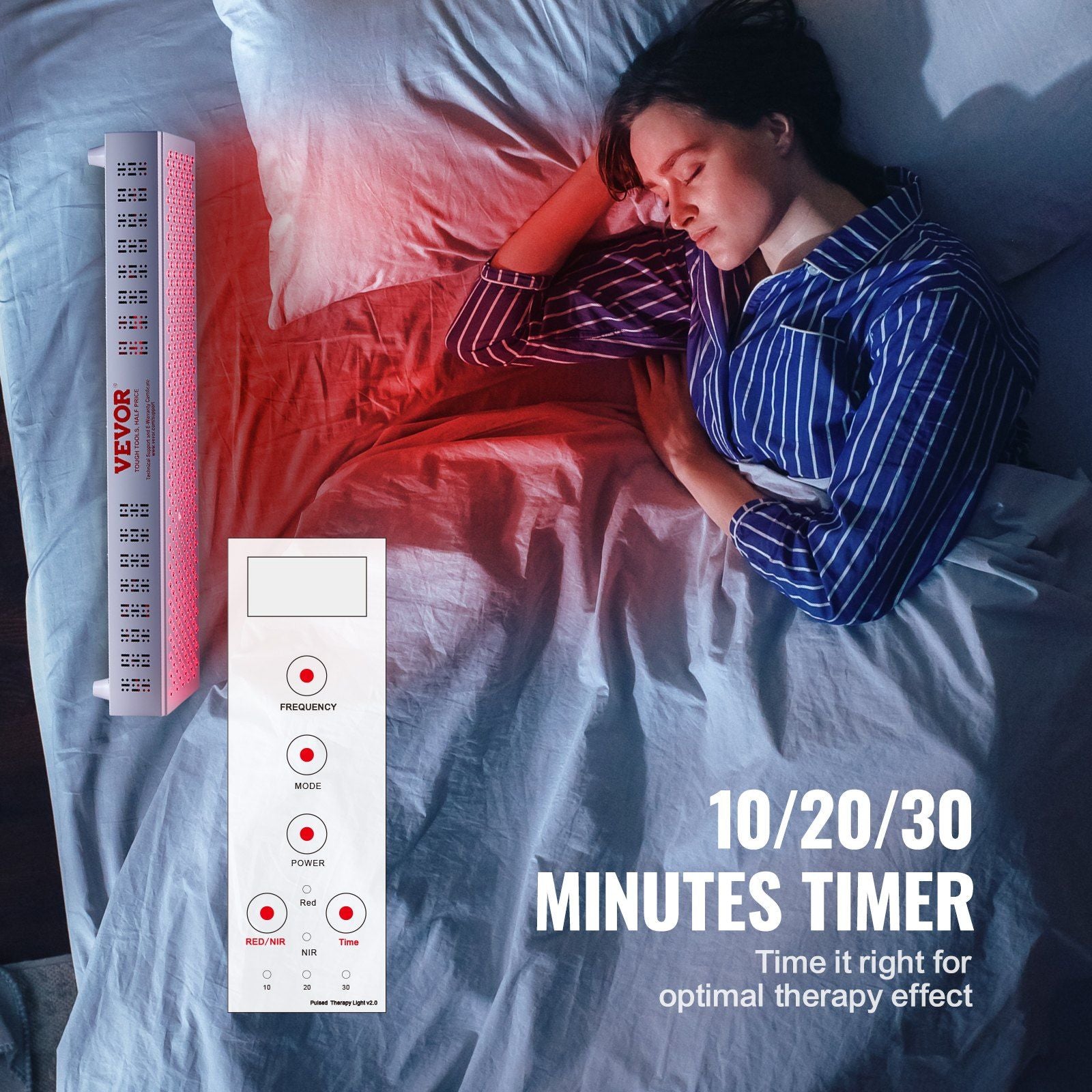 Red Light Therapy for Whole Body, 300 Dual-Chip LED