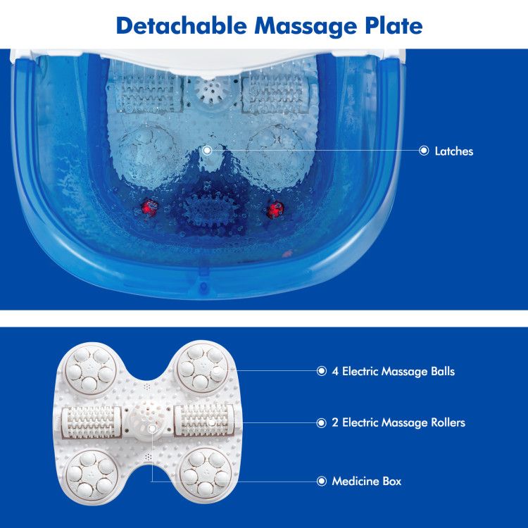 Portable All-In-One Heated Foot Spa - Massager