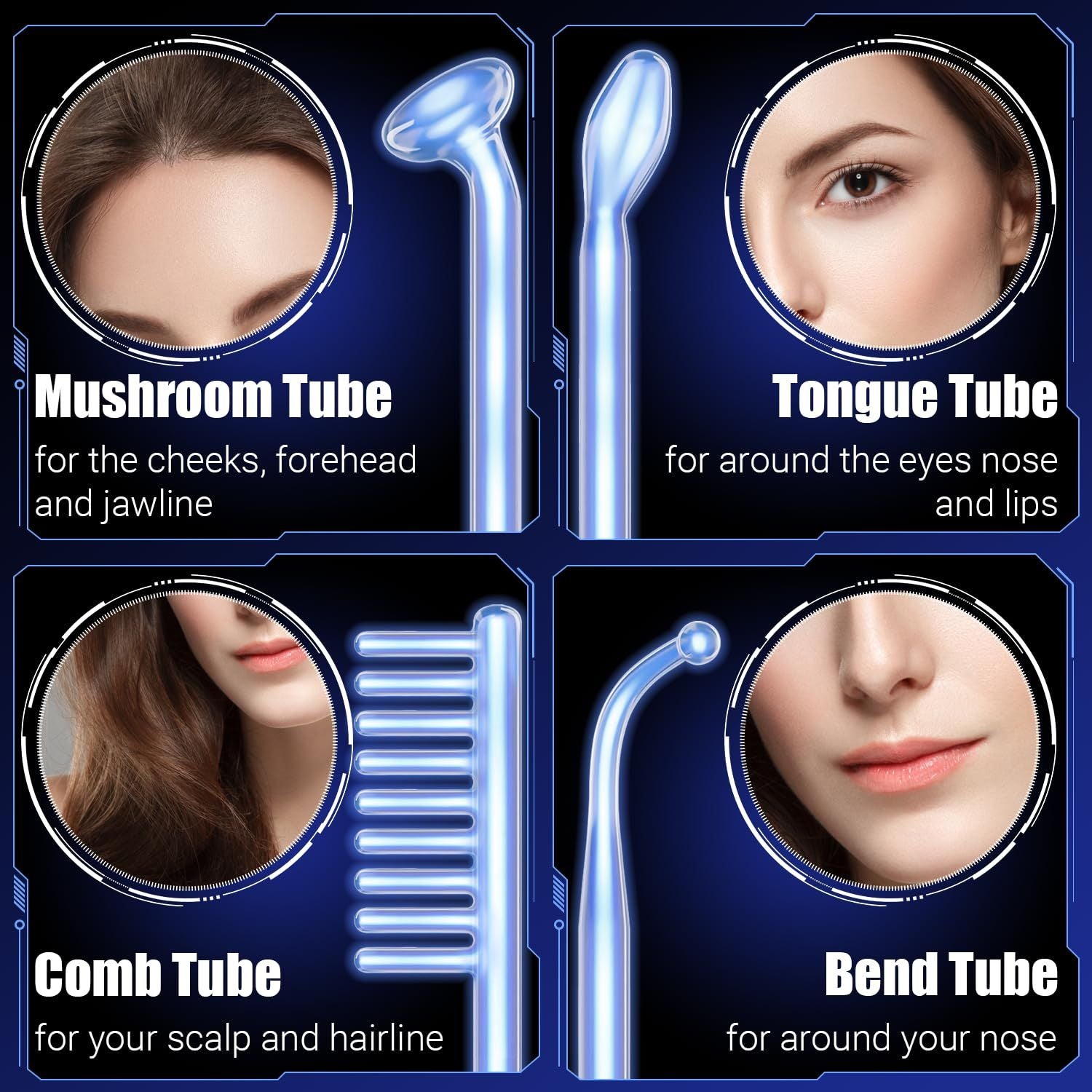 High Frequency Wand 'C Violet Portable Skin Therapy Machine