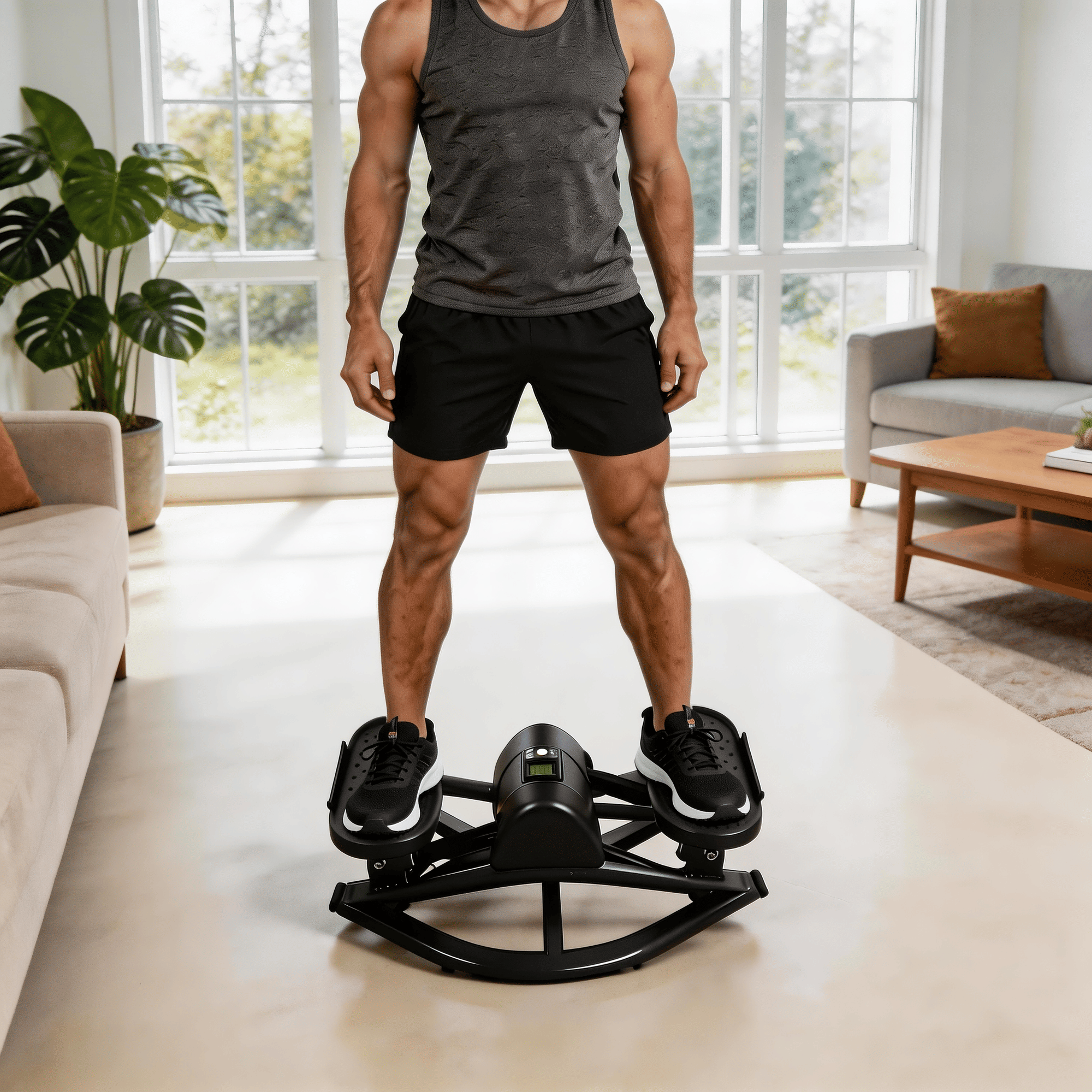 Low-Impact Elliptical Mini Stair Stepper Machine