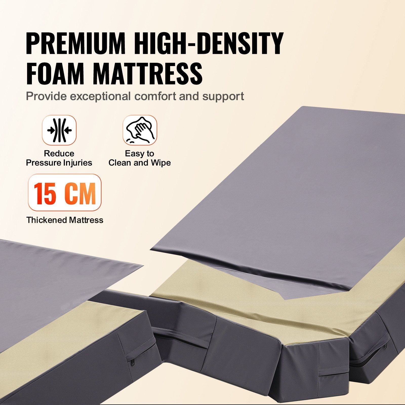 Premium 3 Function Full Electric Hospital Bed - ICU Medical Bed