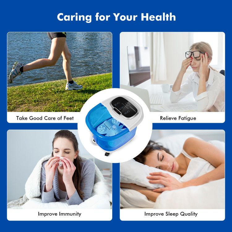 Portable All-In-One Heated Foot Spa - Massager