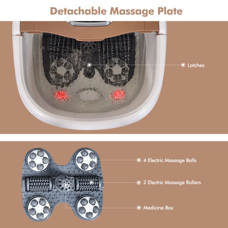 Portable All-In-One Heated Foot Spa - Massager