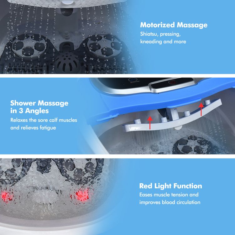 Portable All-In-One Heated Foot Spa - Massager