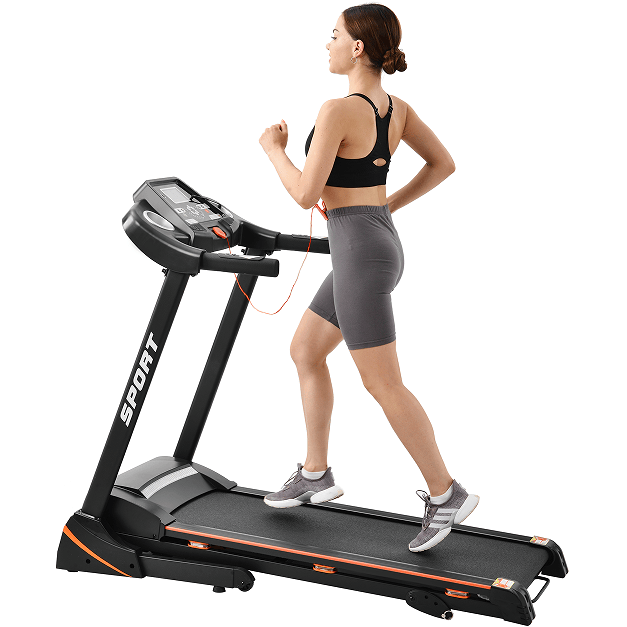 Foldable Electric Treadmill, LCD Display.