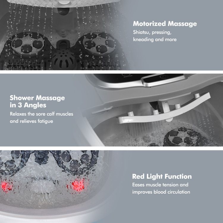 Portable All-In-One Heated Foot Spa - Massager