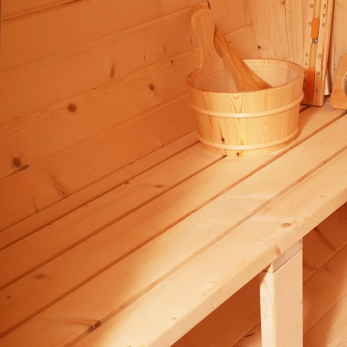 Outdoor Rustic Cedar Barrel Sauna