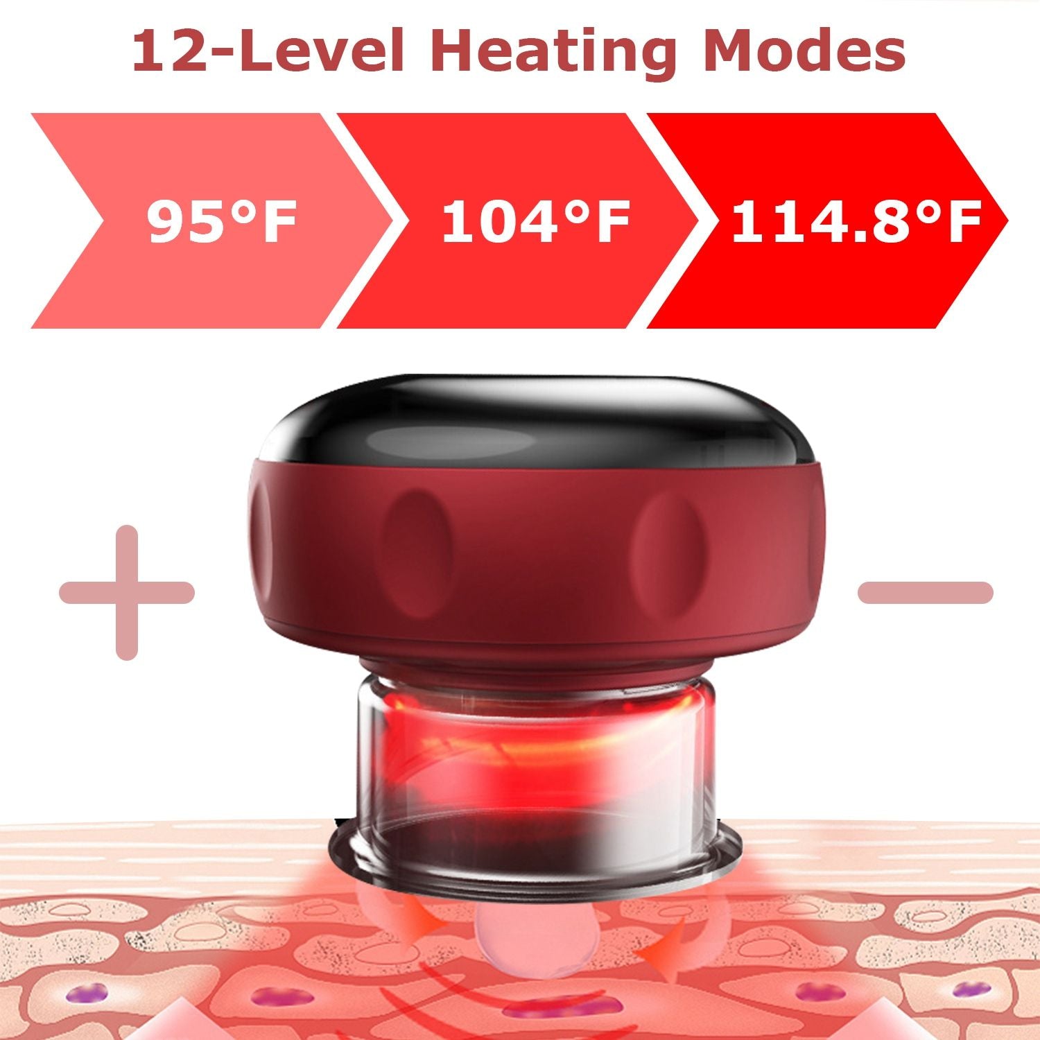 Electric Cupping Therapy Massage - Vacuum Therapy Cupping Therapy Device /Temperature and Suction