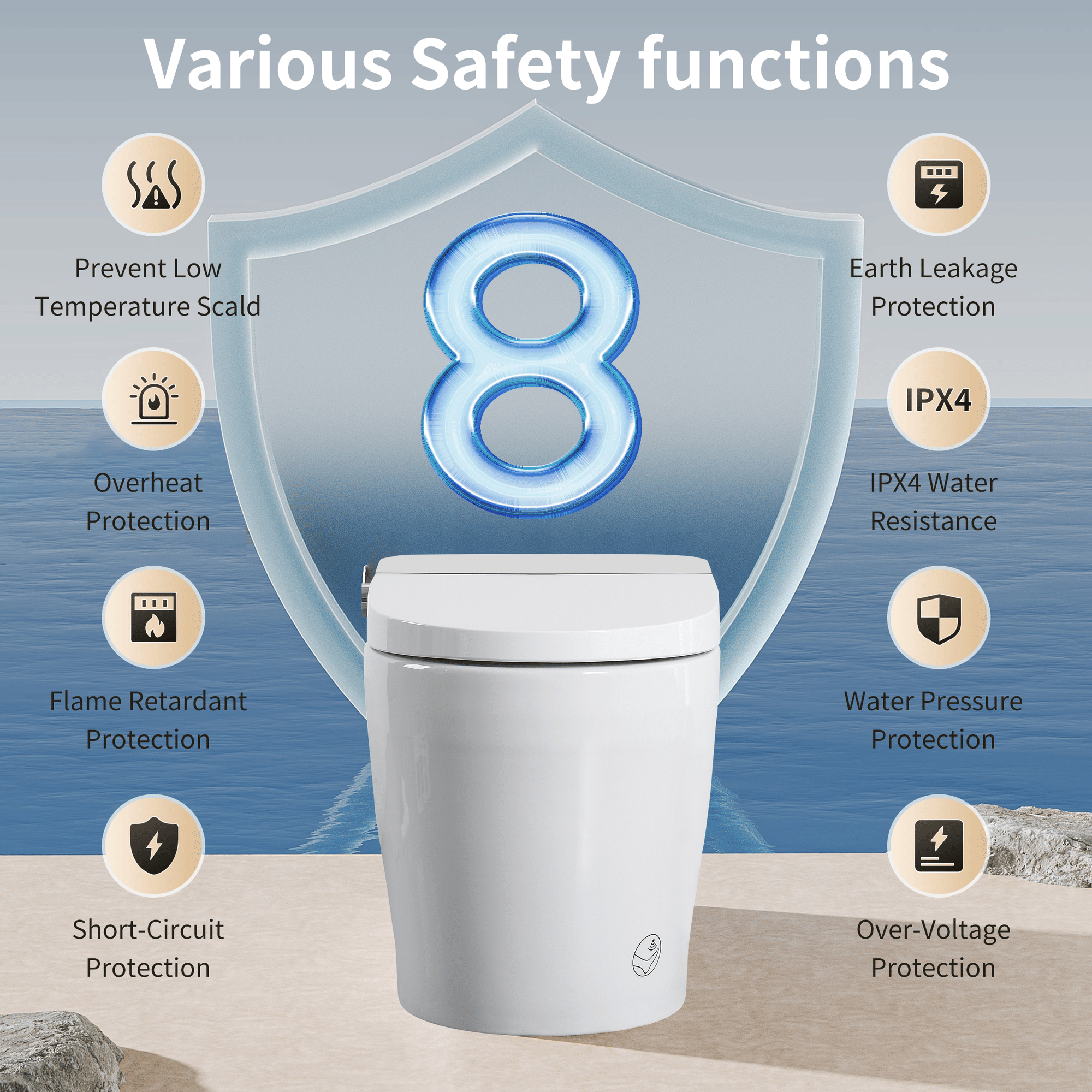 Smart One-piece Toilet-Bidet