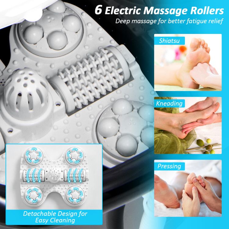 Portable All-In-One Heated Foot Spa - Massager