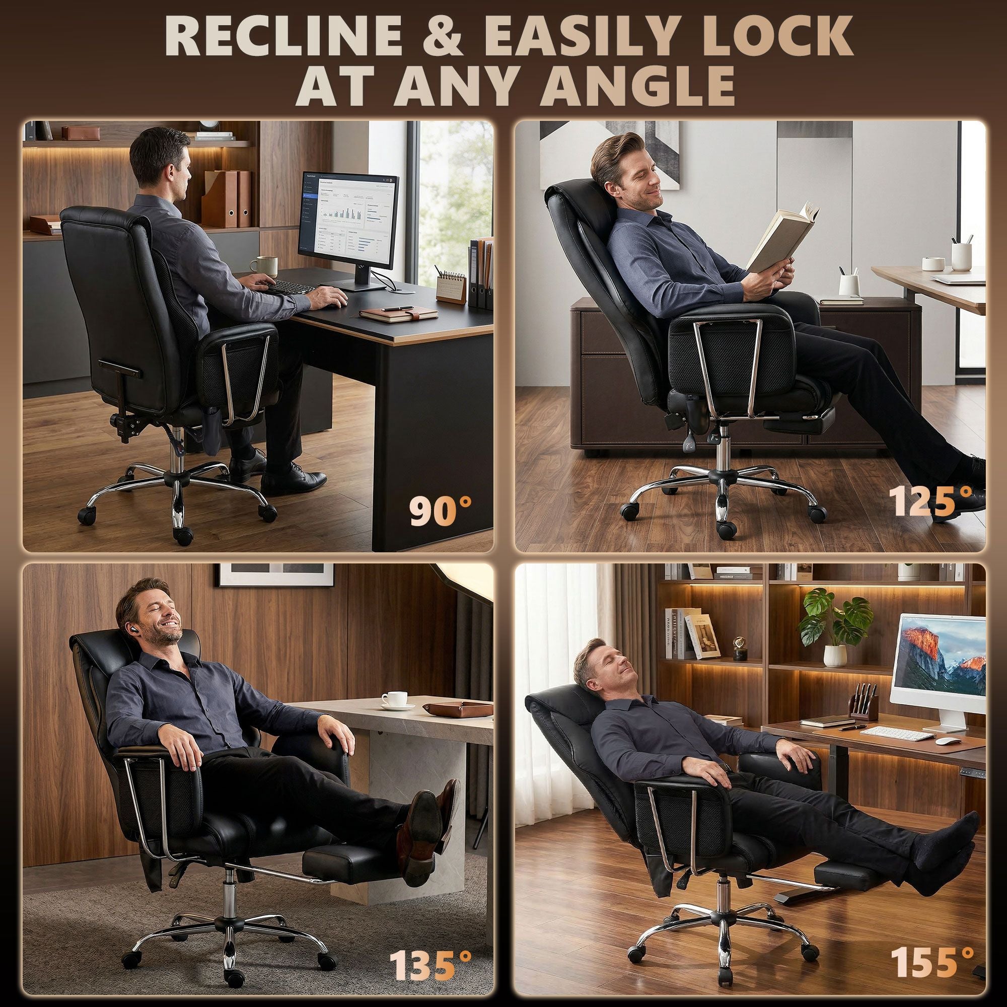Executive Office Massage Chair with 6 Vibration Points