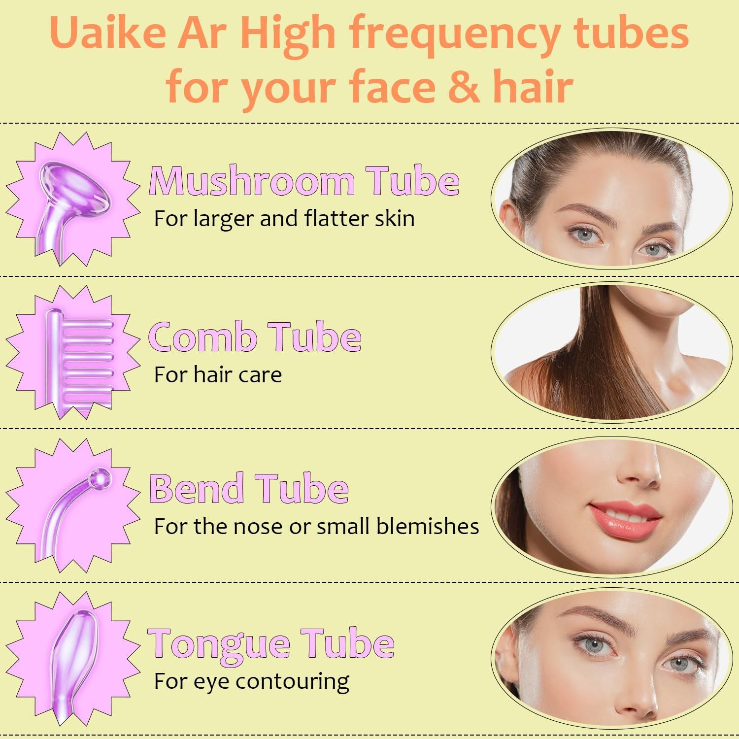 High Frequency Wand 'C Violet Portable Skin Therapy Machine