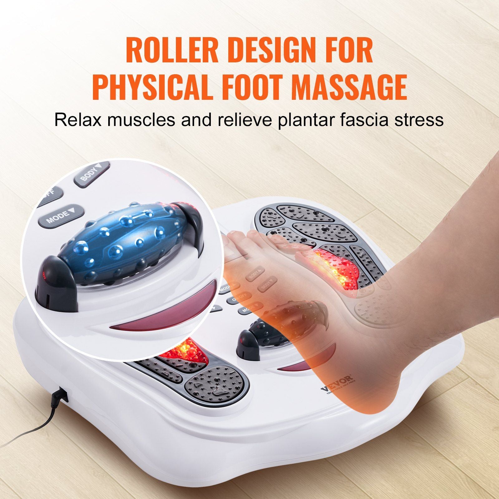 Foot Circulation Stimulator EMS & TENS - Foot Neuropathy Massager (25 Modes)