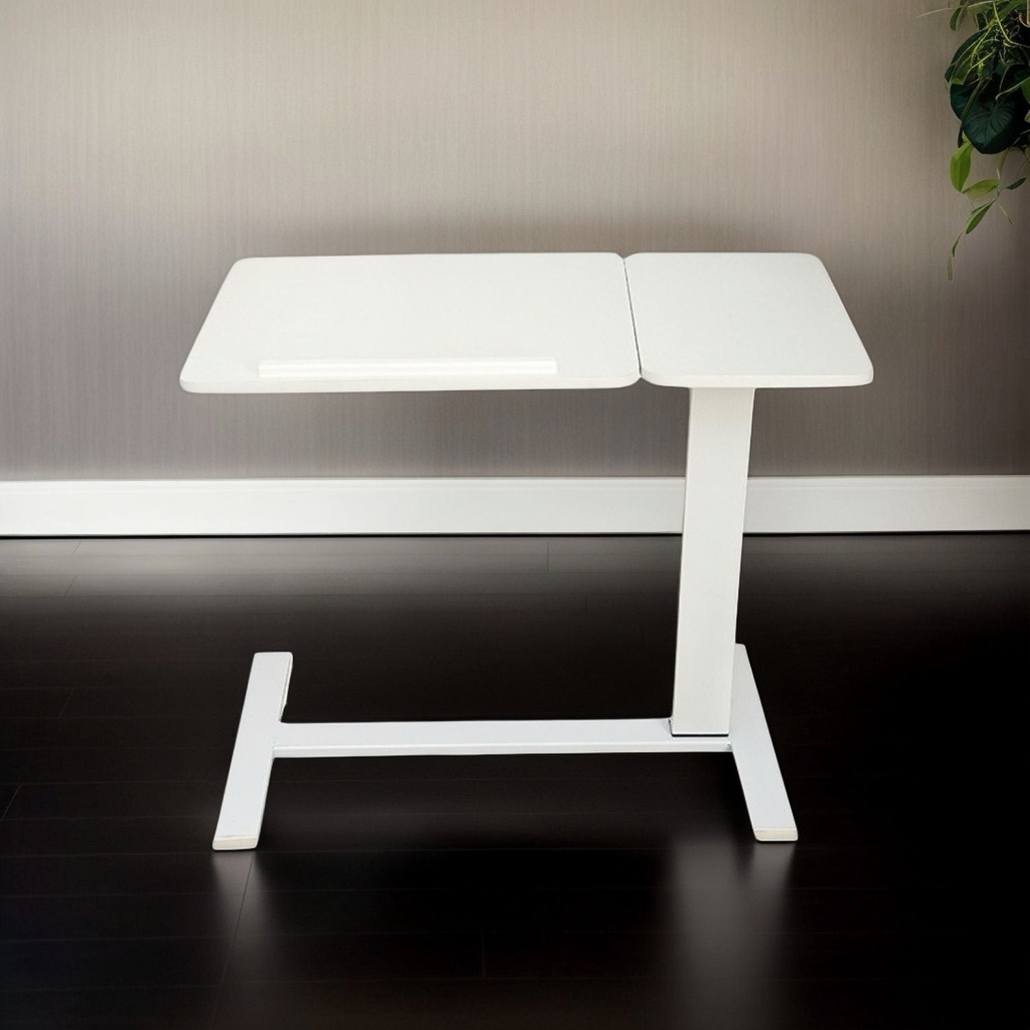 Folding Overbed - Bedside Desk / Table (white)