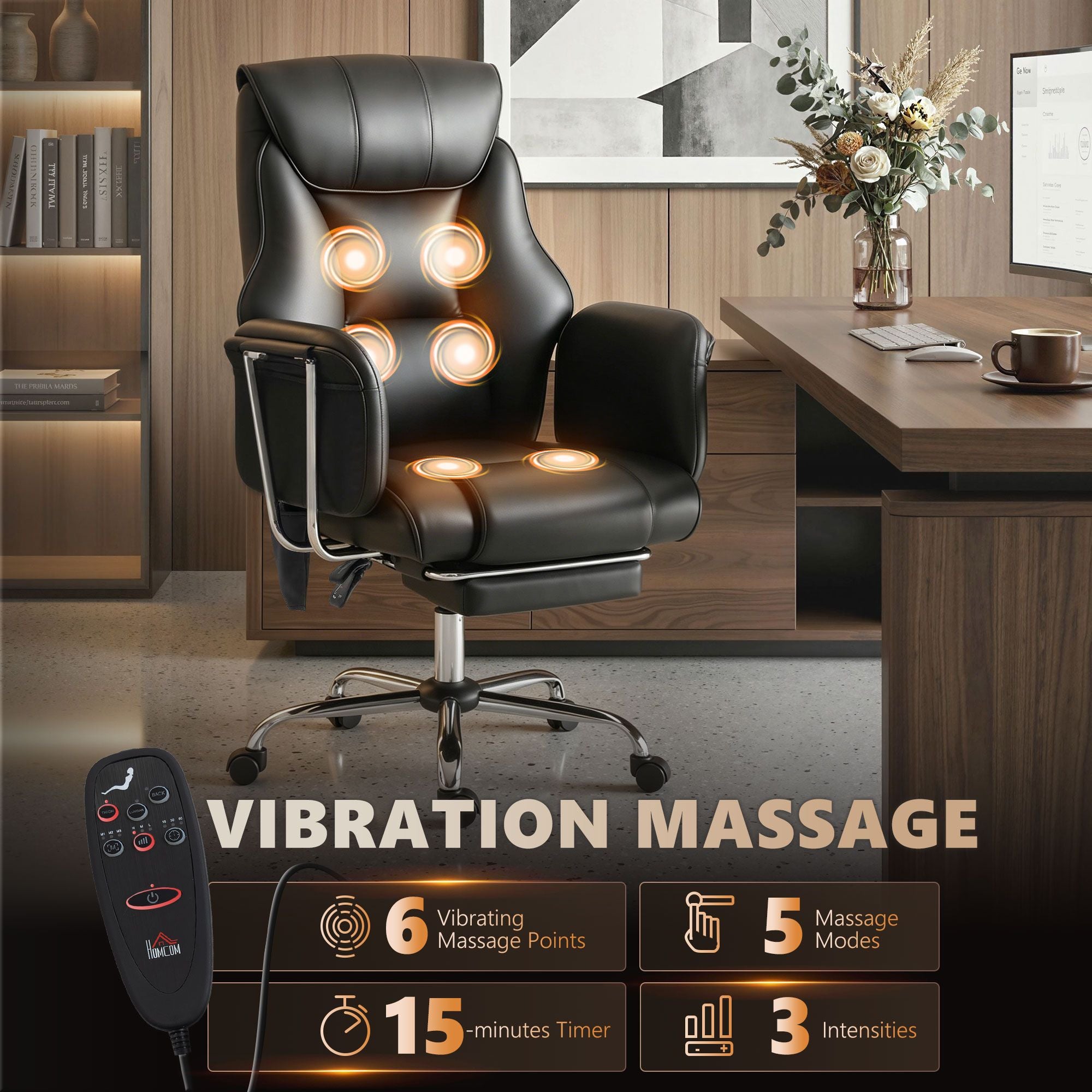 Executive Office Massage Chair with 6 Vibration Points